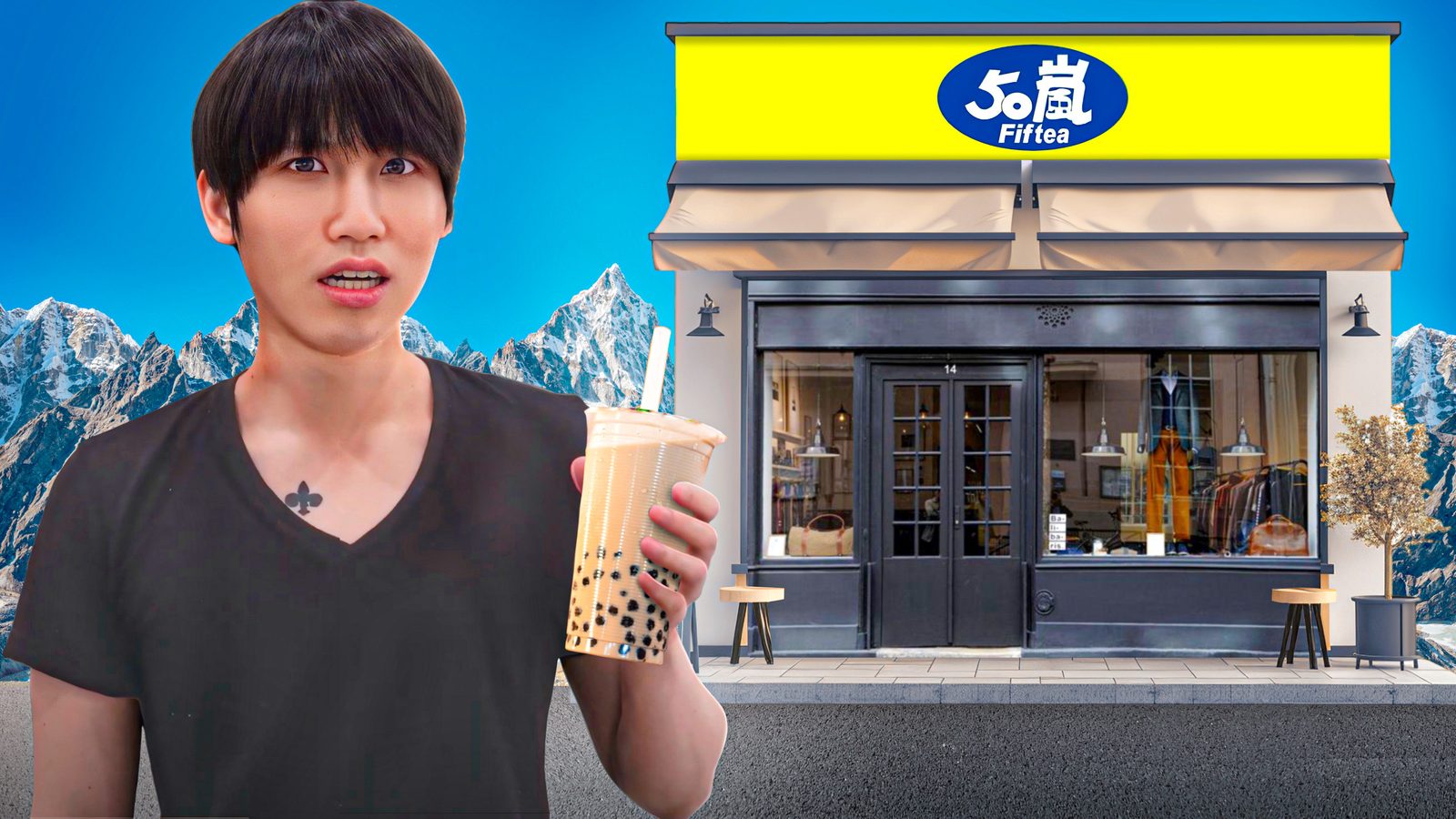 Fiftea storefront — bubble tea